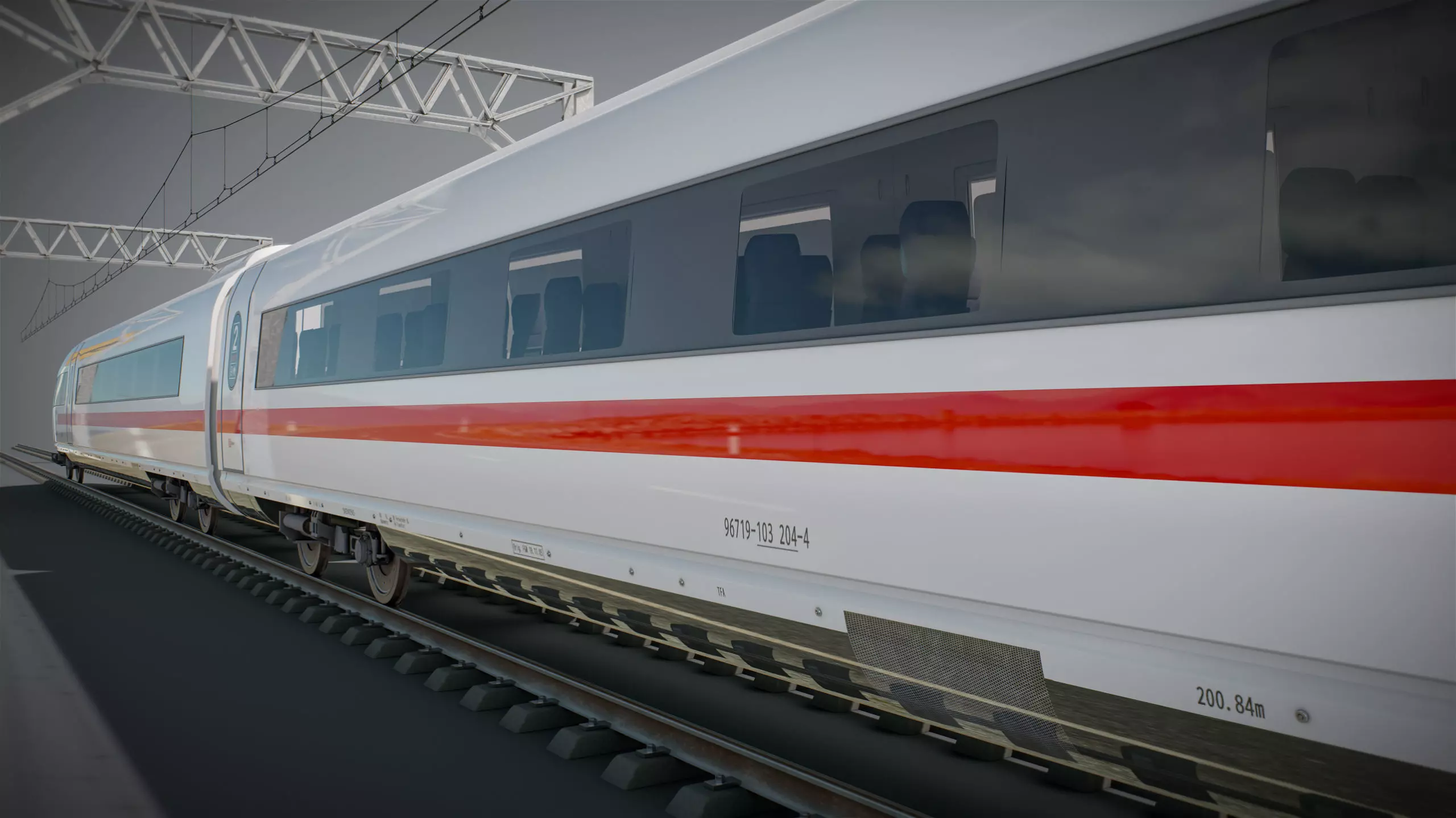 High Speed Train Velaro - German ICE 3 3D model_5