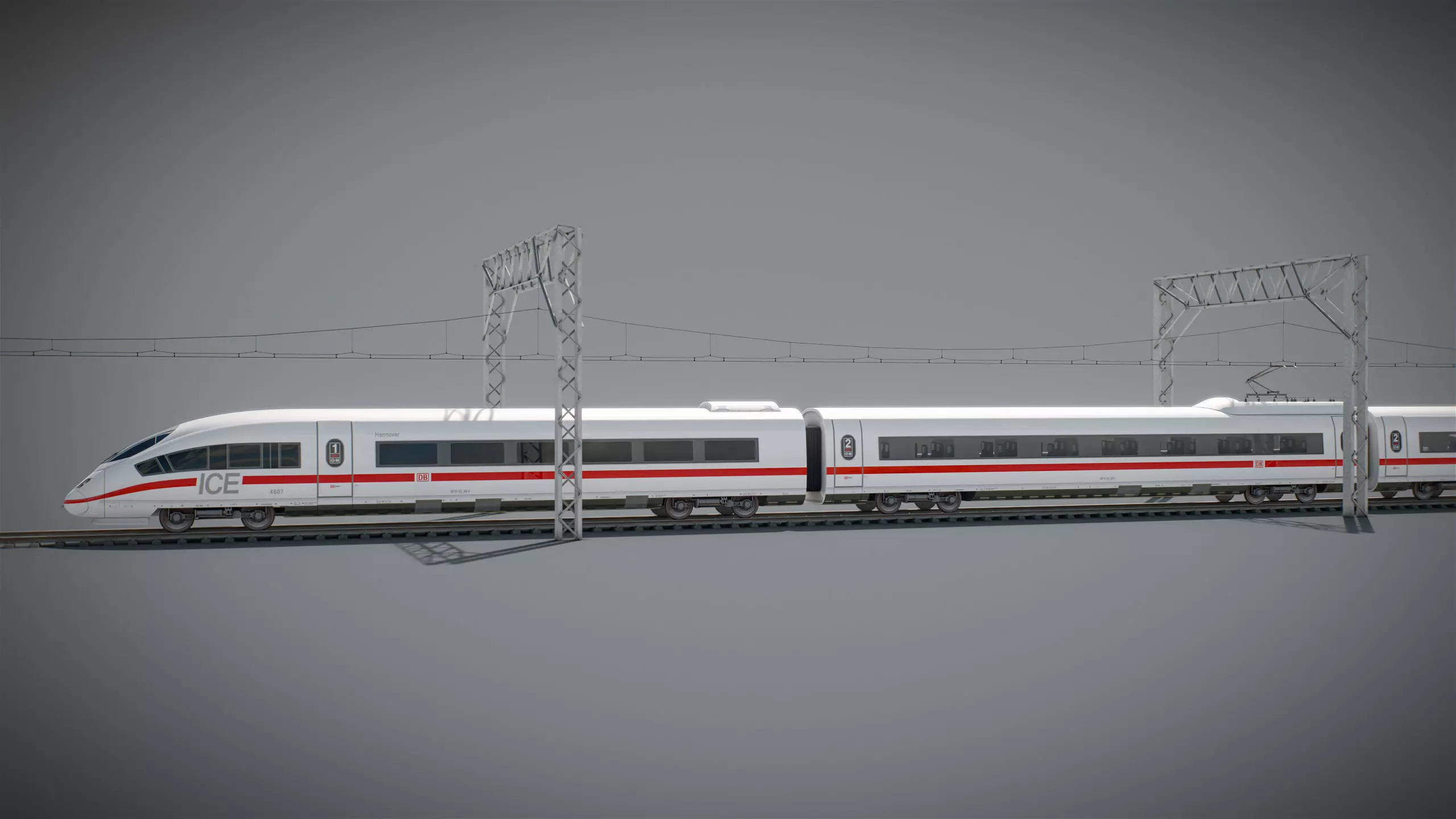 High Speed Train Velaro - German ICE 3 3D model_4