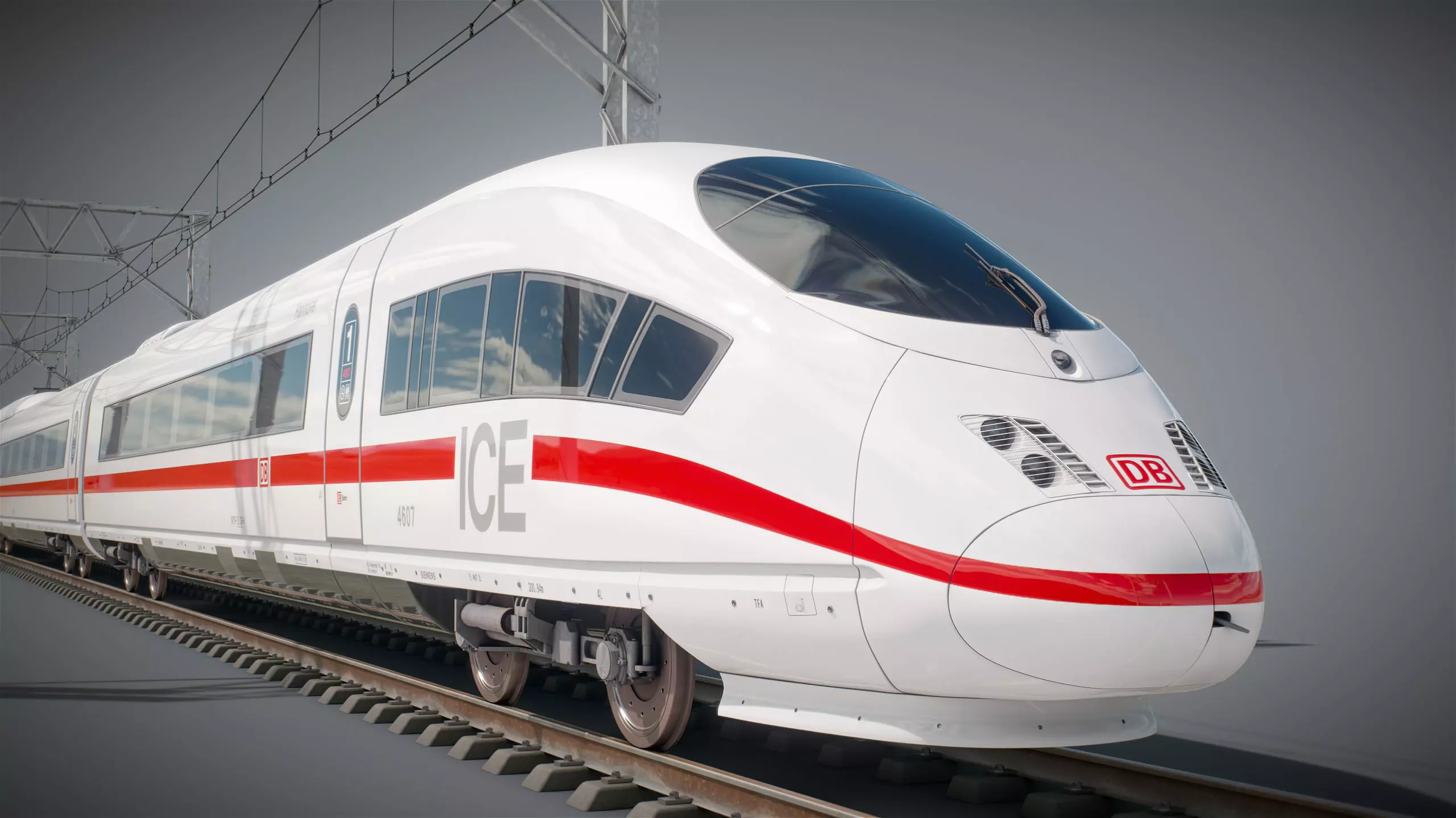 High Speed Train Velaro - German ICE 3 3D model_3