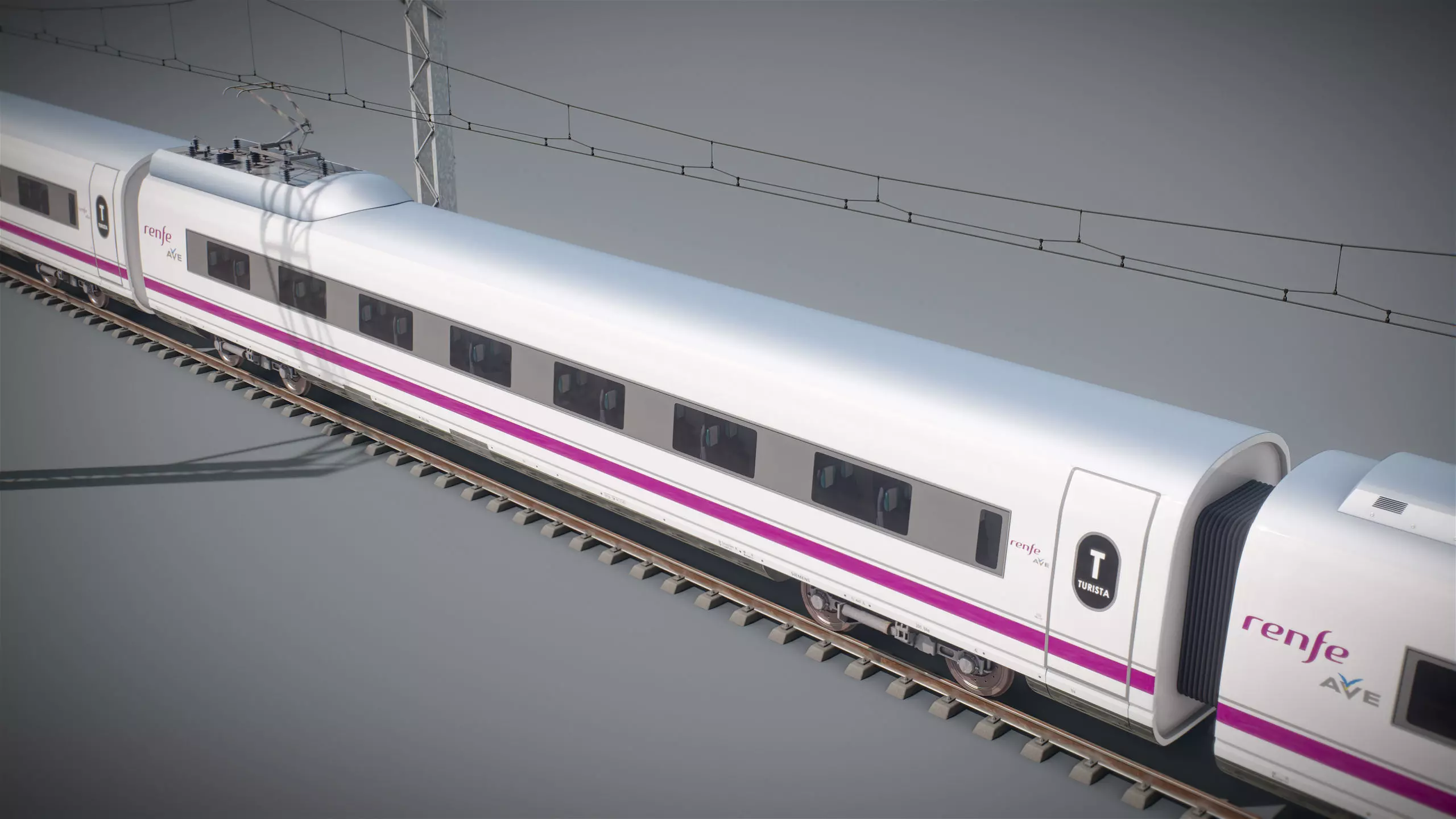 High Speed Train Velaro - Spanish AVE 3D model_14