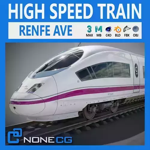 High Speed Train Velaro - Spanish AVE 3D model