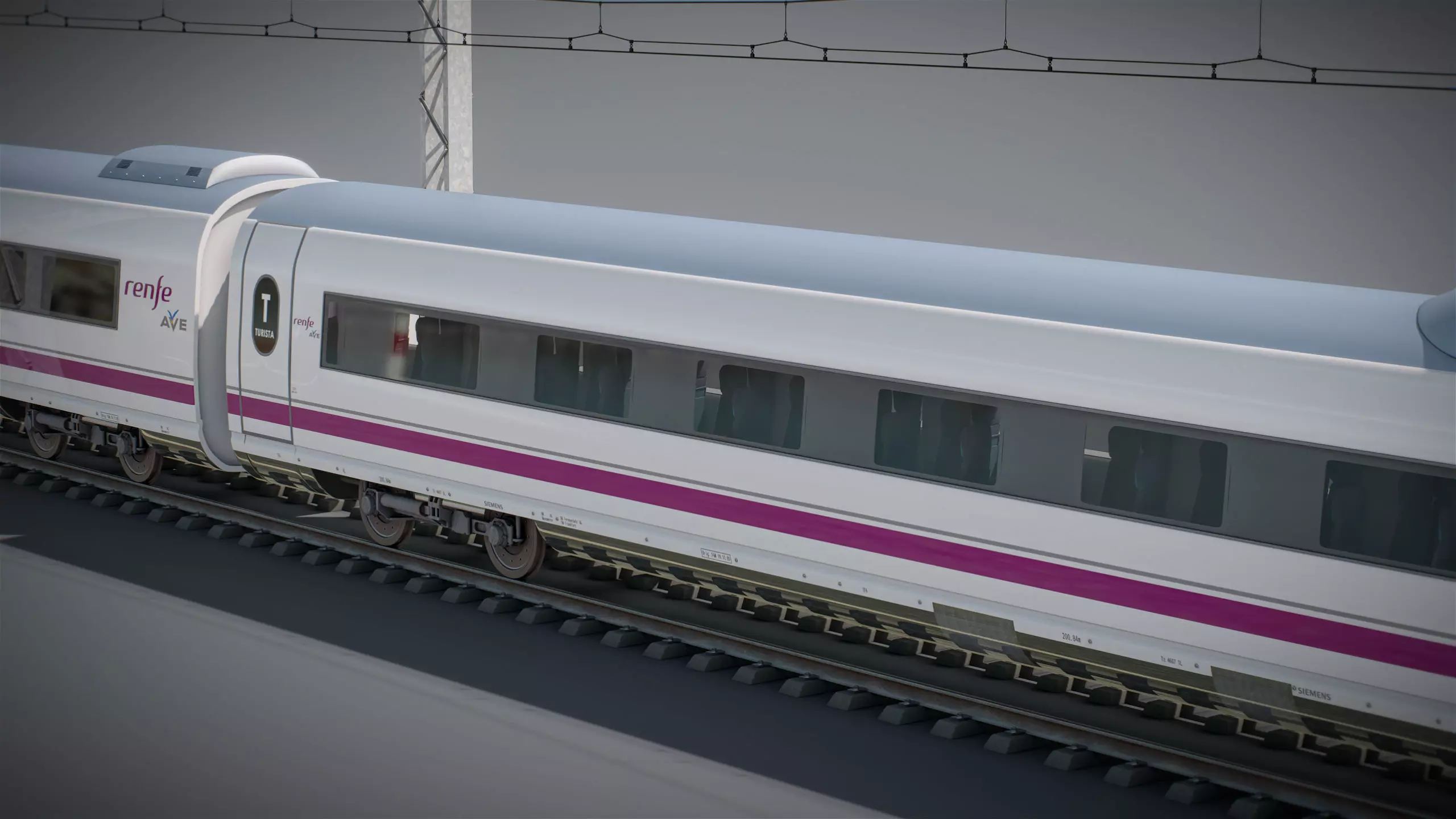 High Speed Train Velaro - Spanish AVE 3D model_17