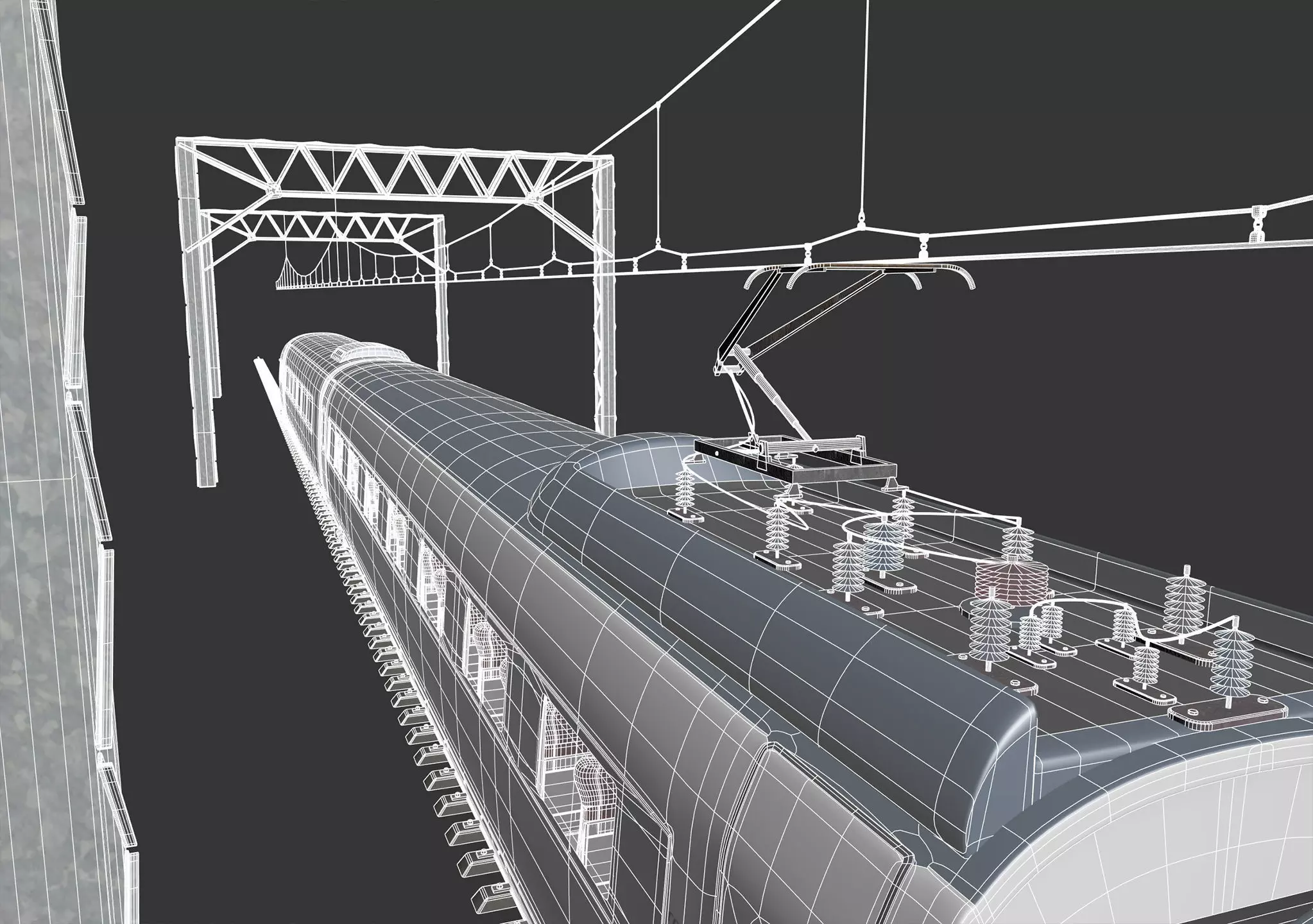 High Speed Train Velaro - Spanish AVE 3D model_32