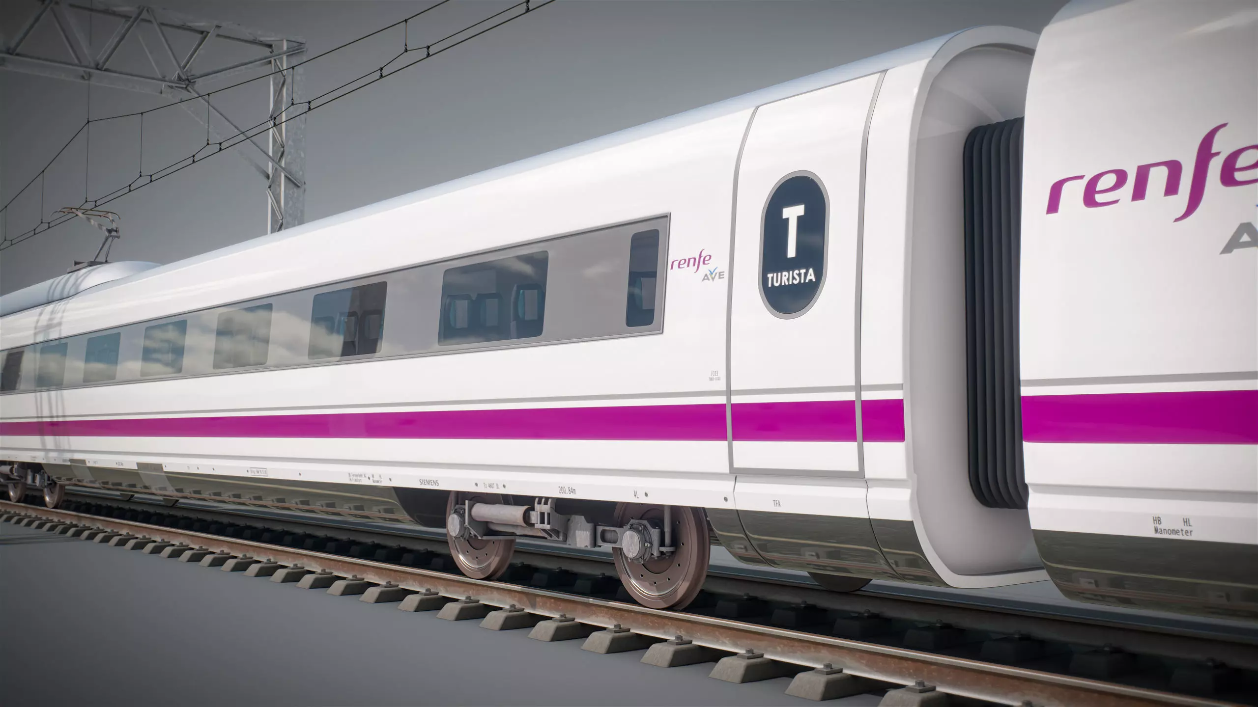 High Speed Train Velaro - Spanish AVE 3D model_5