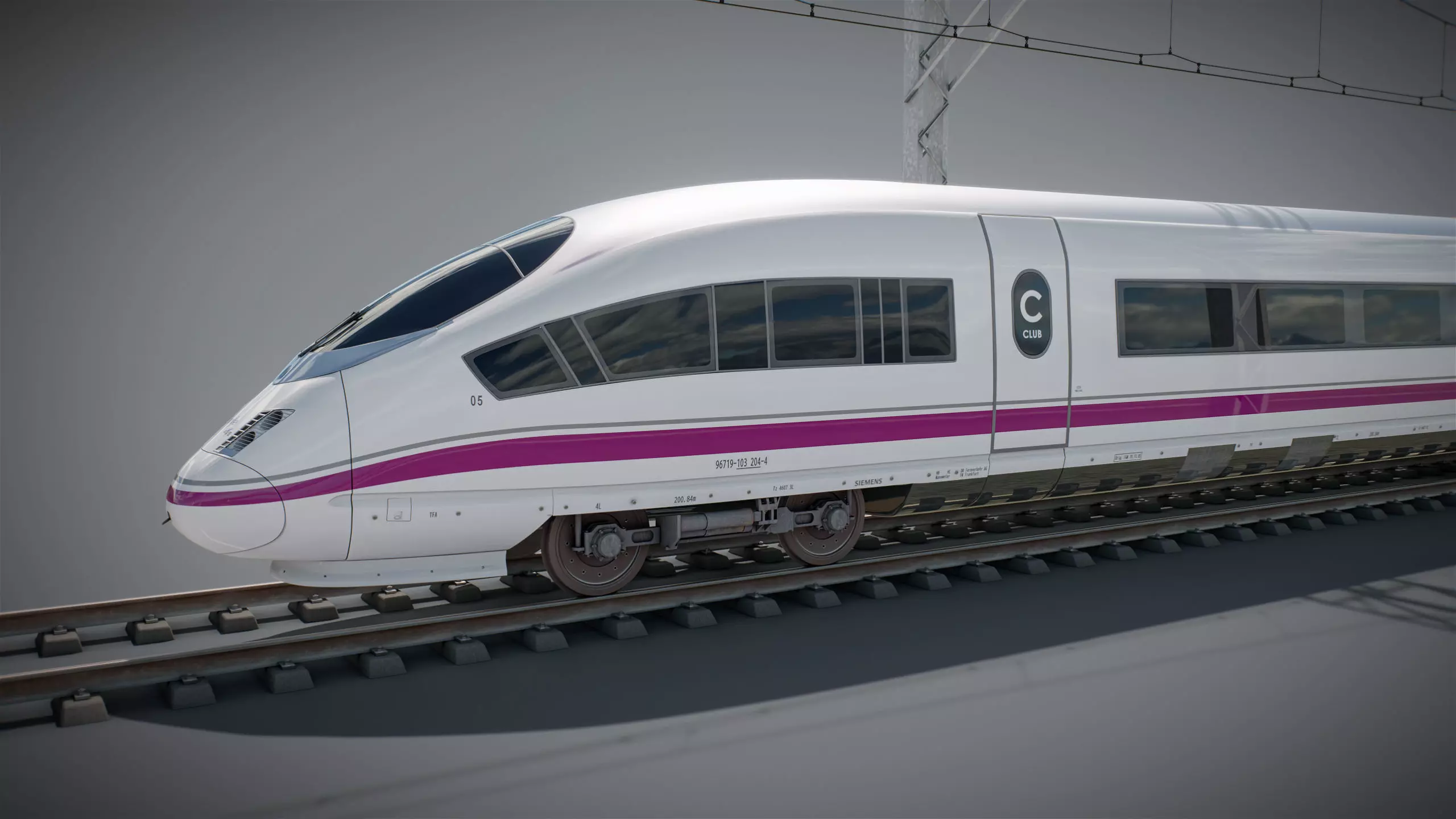 High Speed Train Velaro - Spanish AVE 3D model_15