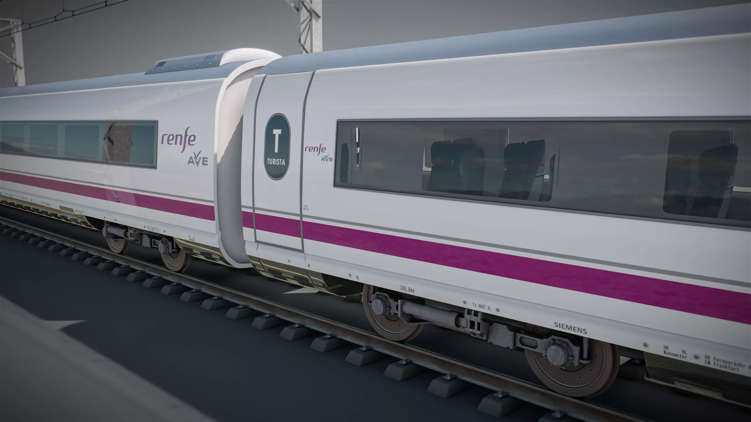 High Speed Train Velaro - Spanish AVE 3D model_21