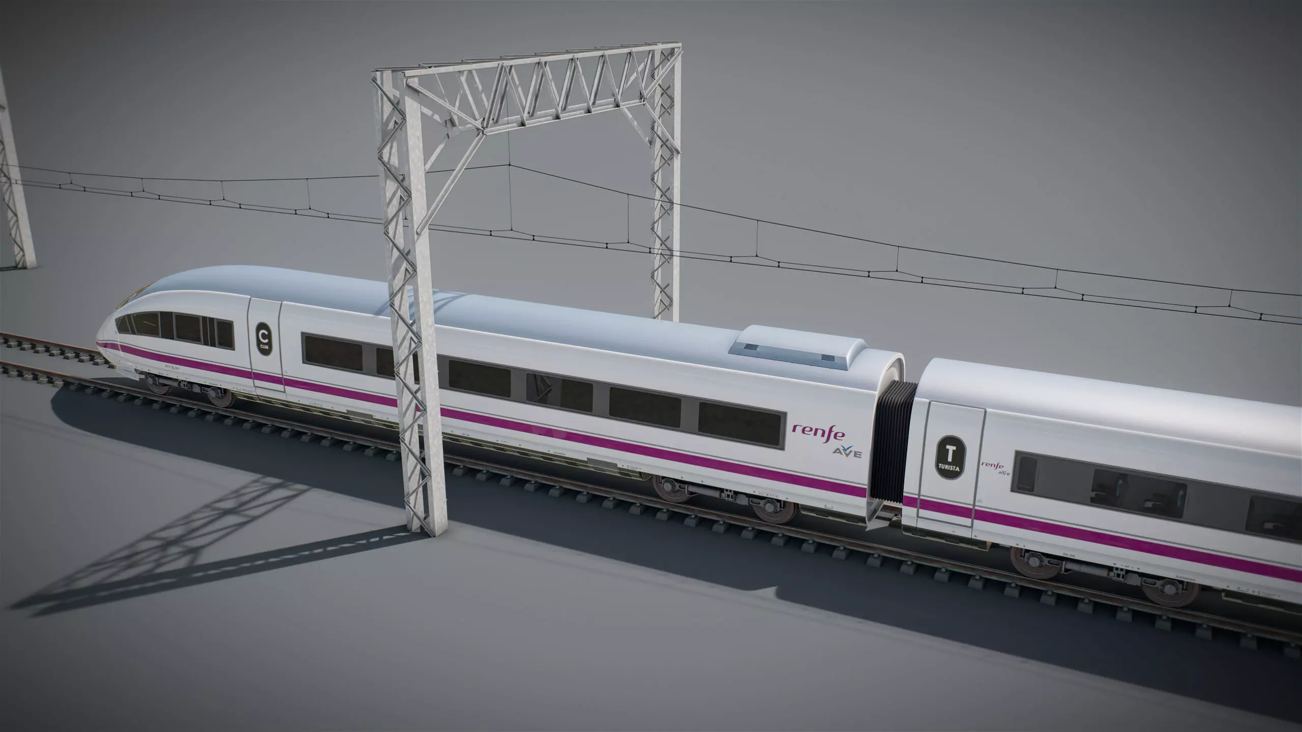 High Speed Train Velaro - Spanish AVE 3D model_18