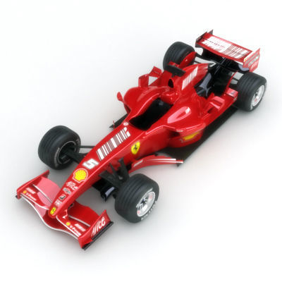 F1 2007 McLaren MP4-22 Ferrari F2007 3D model_2