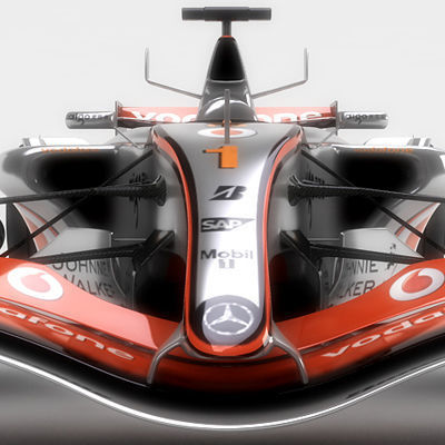 F1 2007 McLaren MP4-22 Ferrari F2007 3D model_5