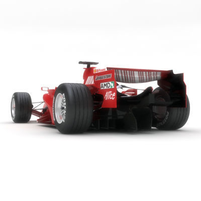 F1 2007 McLaren MP4-22 Ferrari F2007 3D model_10