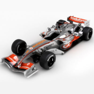 F1 2007 McLaren MP4-22 Ferrari F2007 3D model_1