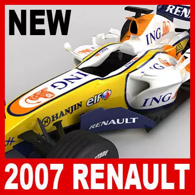 F1 2007 ING Renault R27 3D model