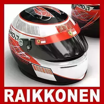 Helmet F1 2008 2009 Kimi Raikkonen