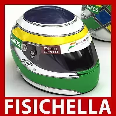 Helmet F1 2008 Giancarlo Fisichella 3D model
