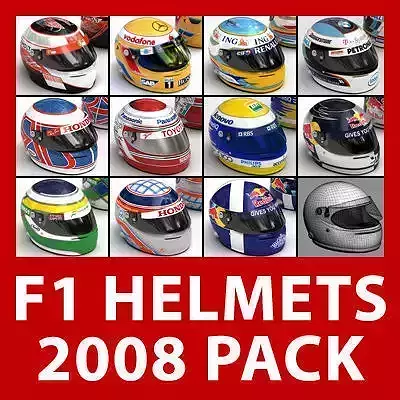 F1 2008 Helmets
