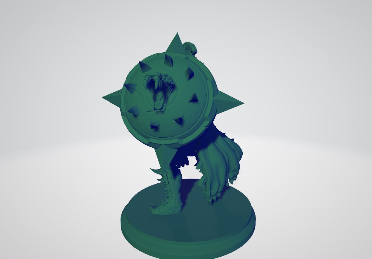 Warrior  Figurine 3d print  3D print model_1