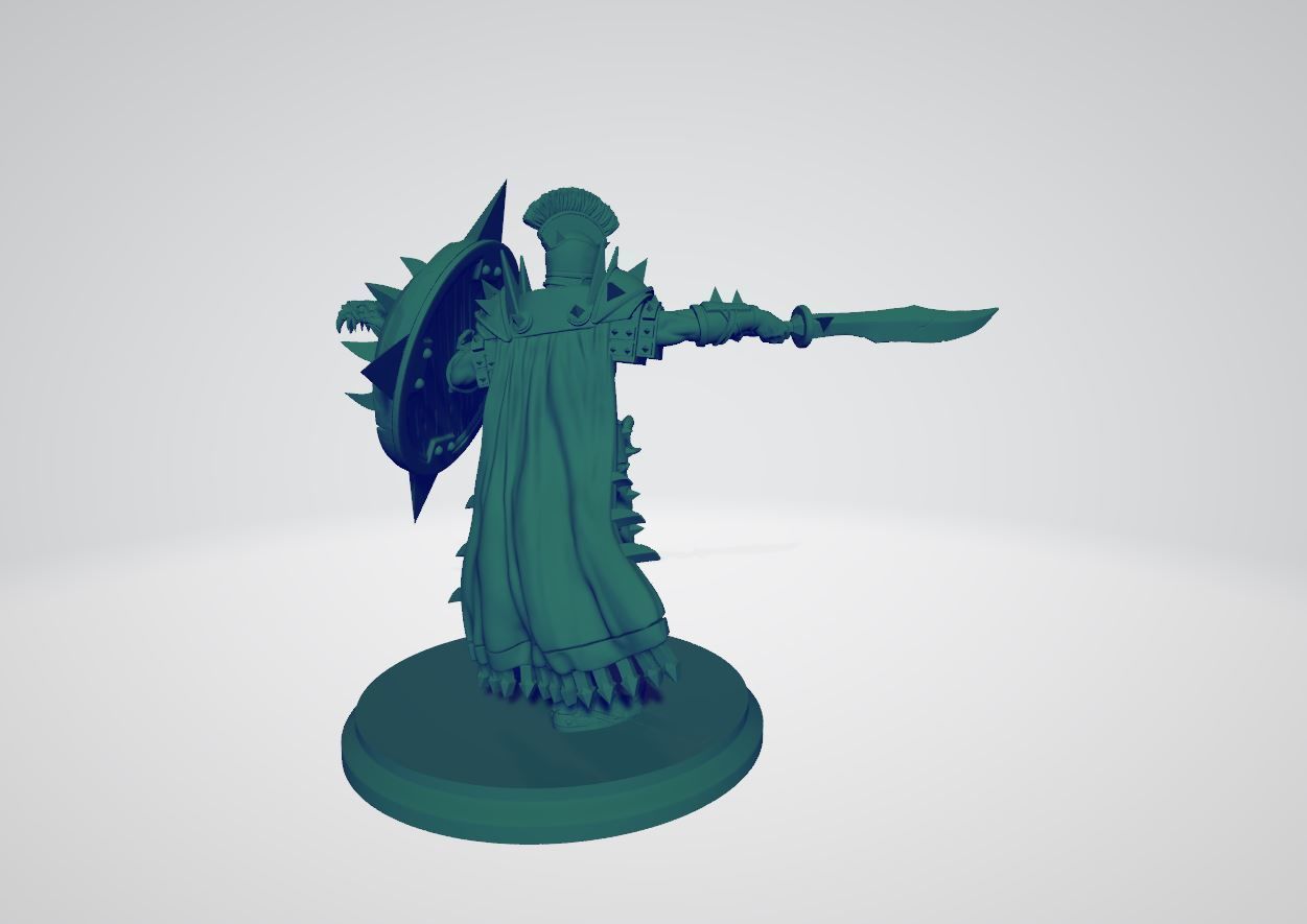 Warrior  Figurine 3d print  3D print model_2