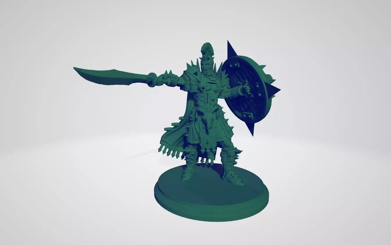 Warrior  Figurine 3d print  3D print model_0