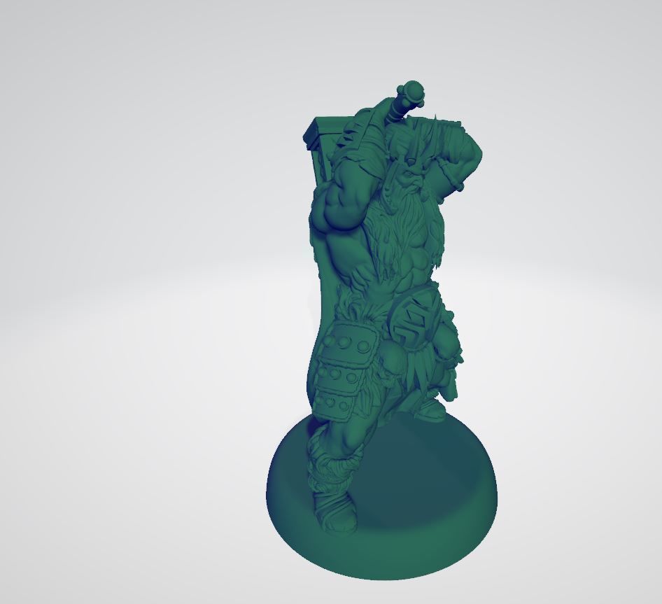 Viking 3 D FIGURINE PRINT 3D print model_3