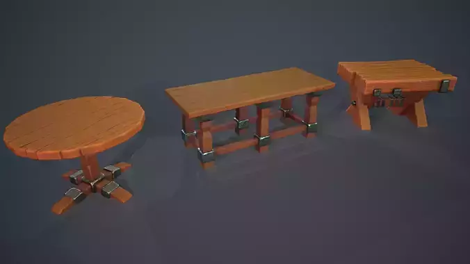 Stylized wood table