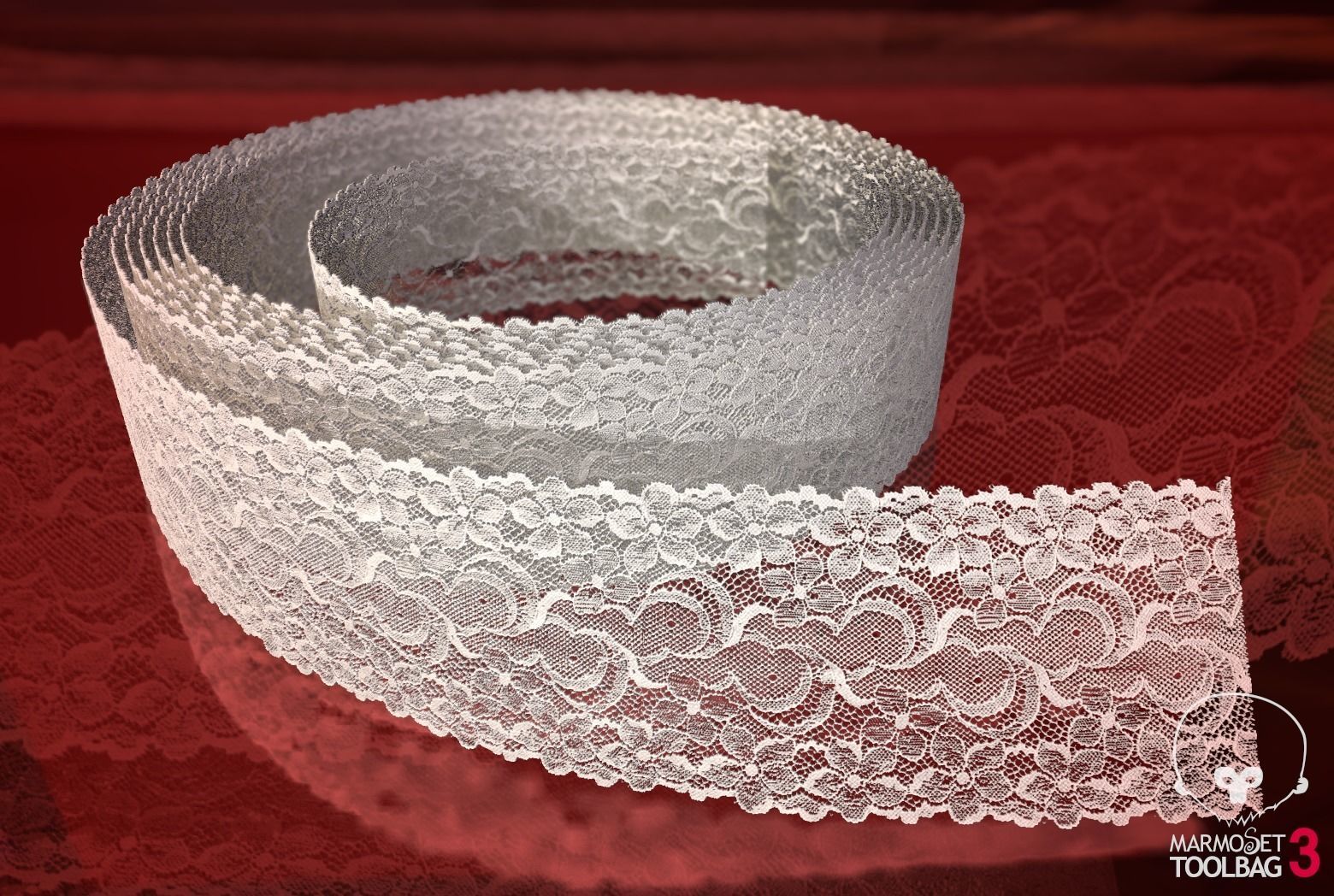 Fabric Vol 03 - Lace Trims PBR Texture_5