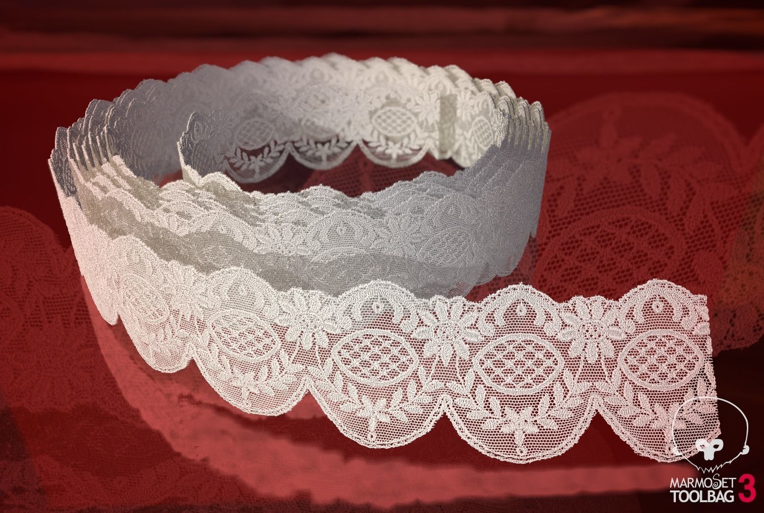 Fabric Vol 03 - Lace Trims PBR Texture_9