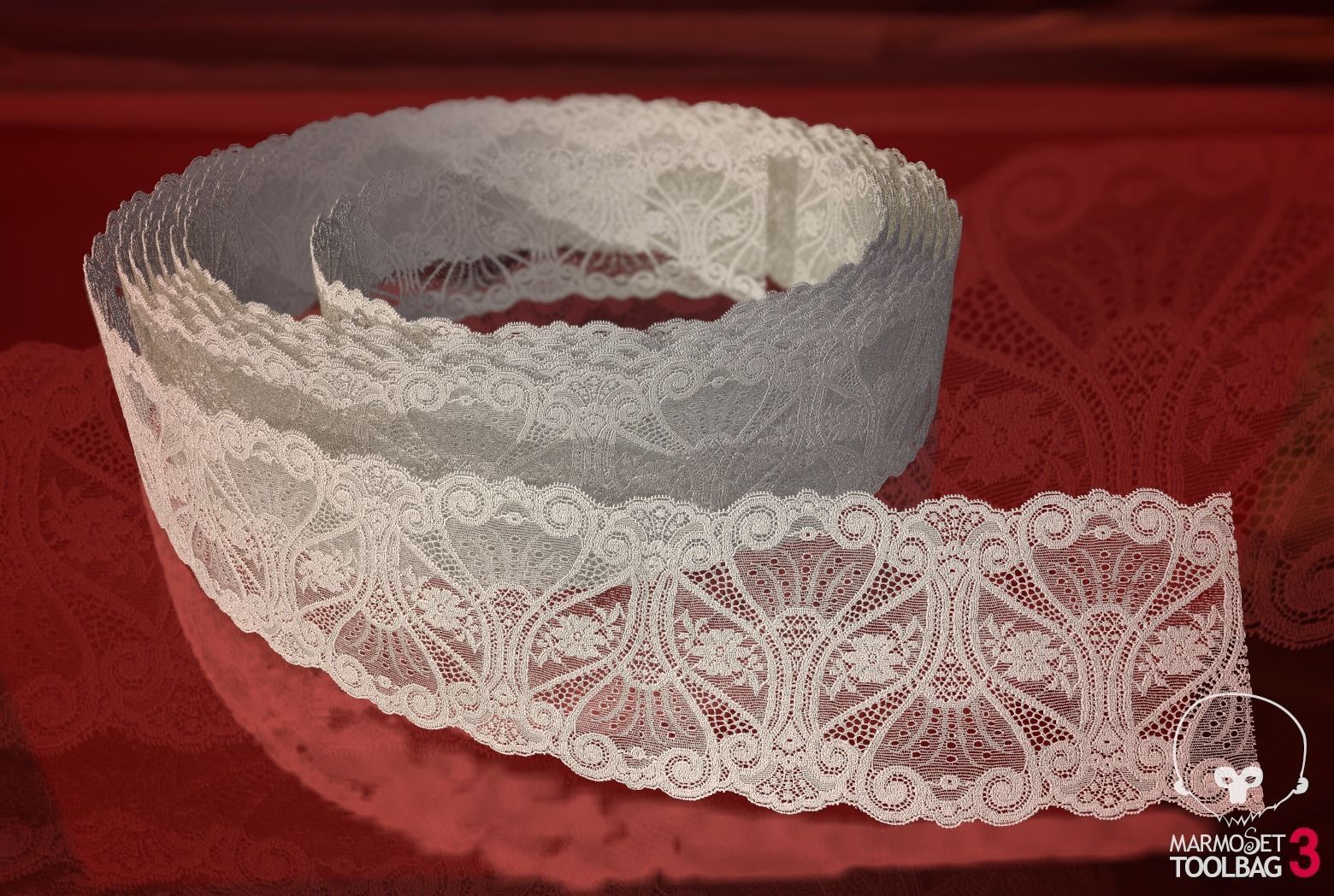 Fabric Vol 03 - Lace Trims PBR Texture_12