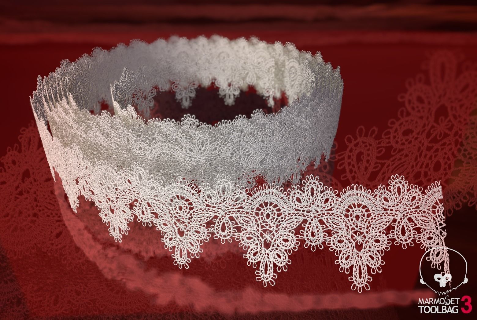 Fabric Vol 03 - Lace Trims PBR Texture_15