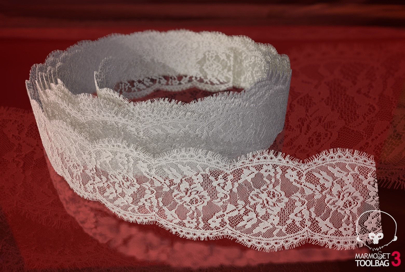 Fabric Vol 03 - Lace Trims PBR Texture_14