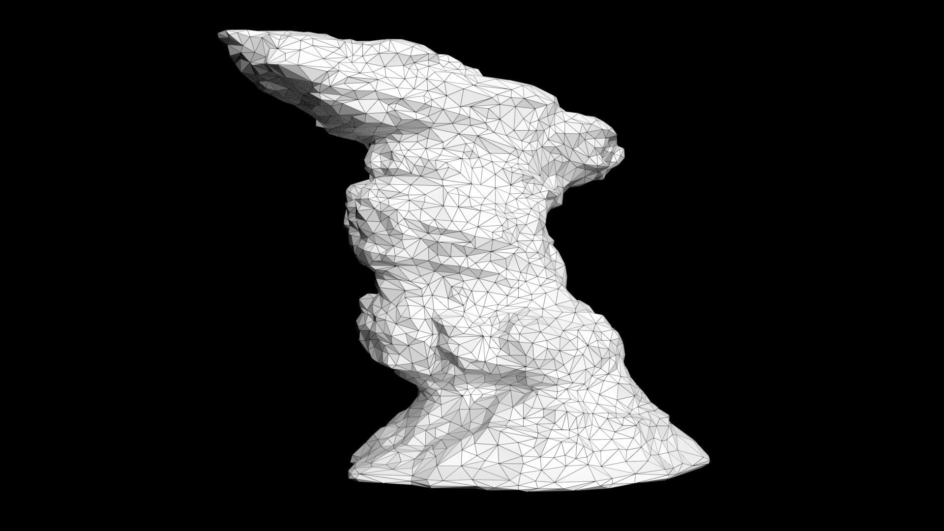 Low poly Sandstone Rock Formation - 210127 Low-poly 3D model_35