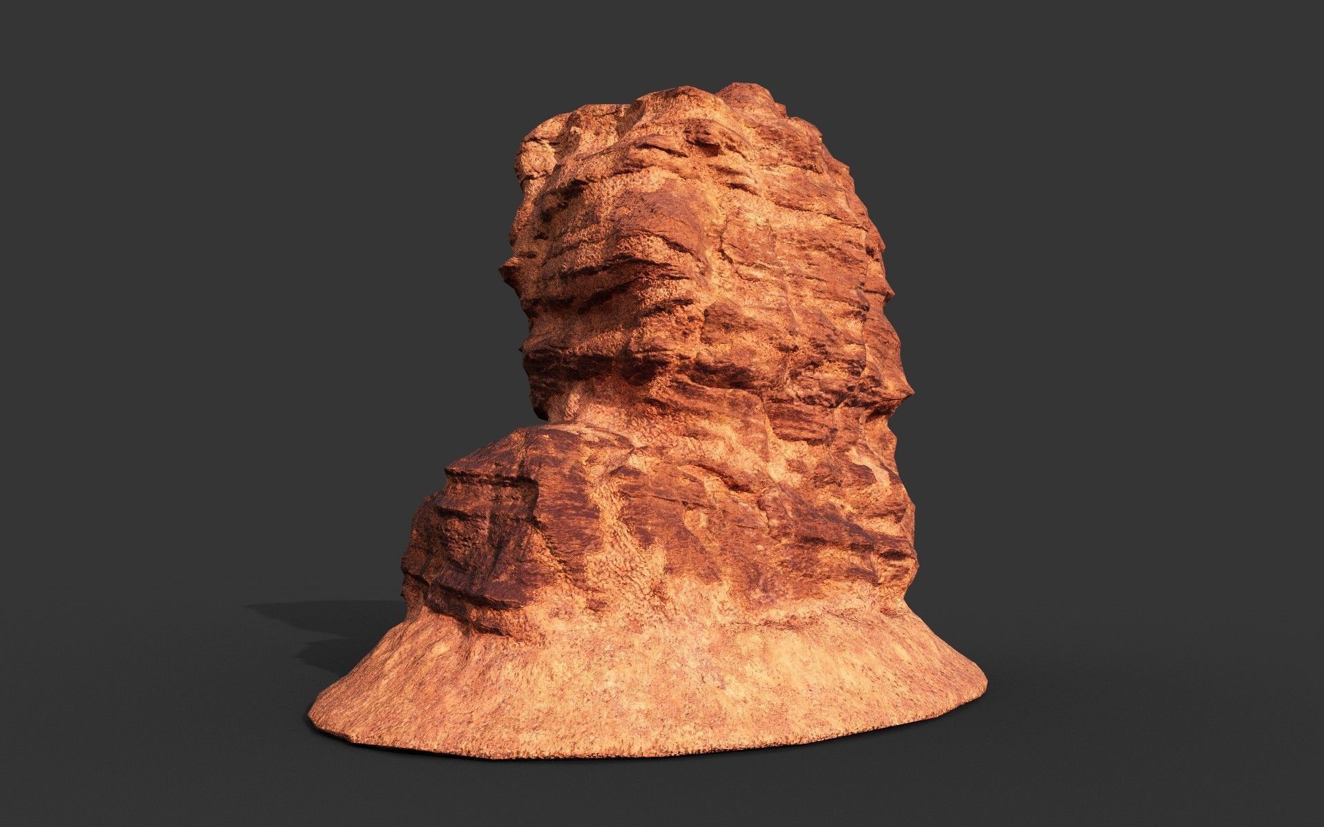 Low poly Sandstone Rock Formation - 210127 Low-poly 3D model_27