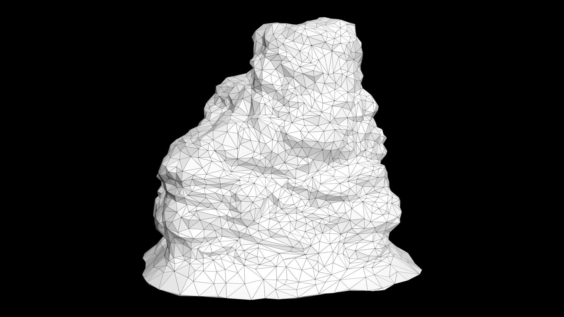 Low poly Sandstone Rock Formation - 210127 Low-poly 3D model_15