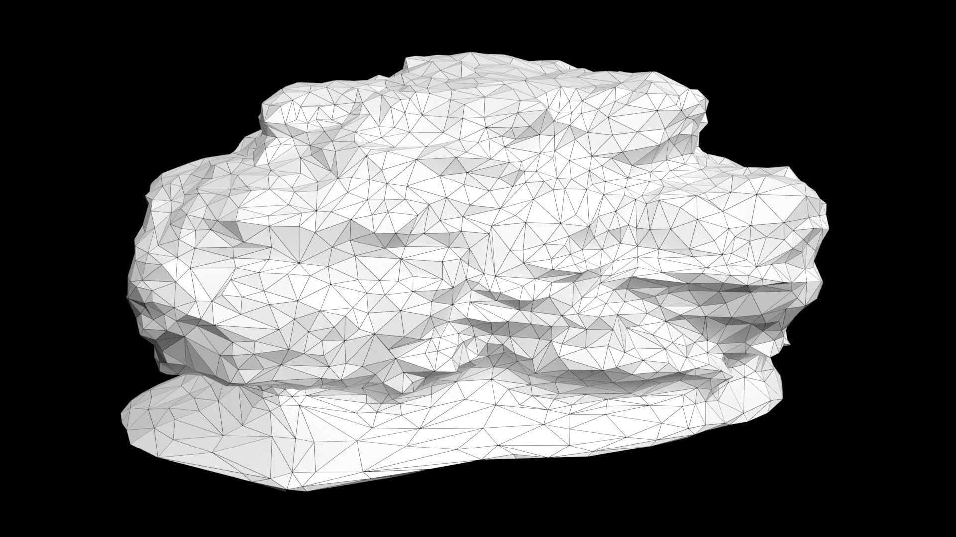Low poly Sandstone Rock Formation - 210127 Low-poly 3D model_20