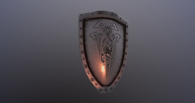 Shield Low-poly 3D model