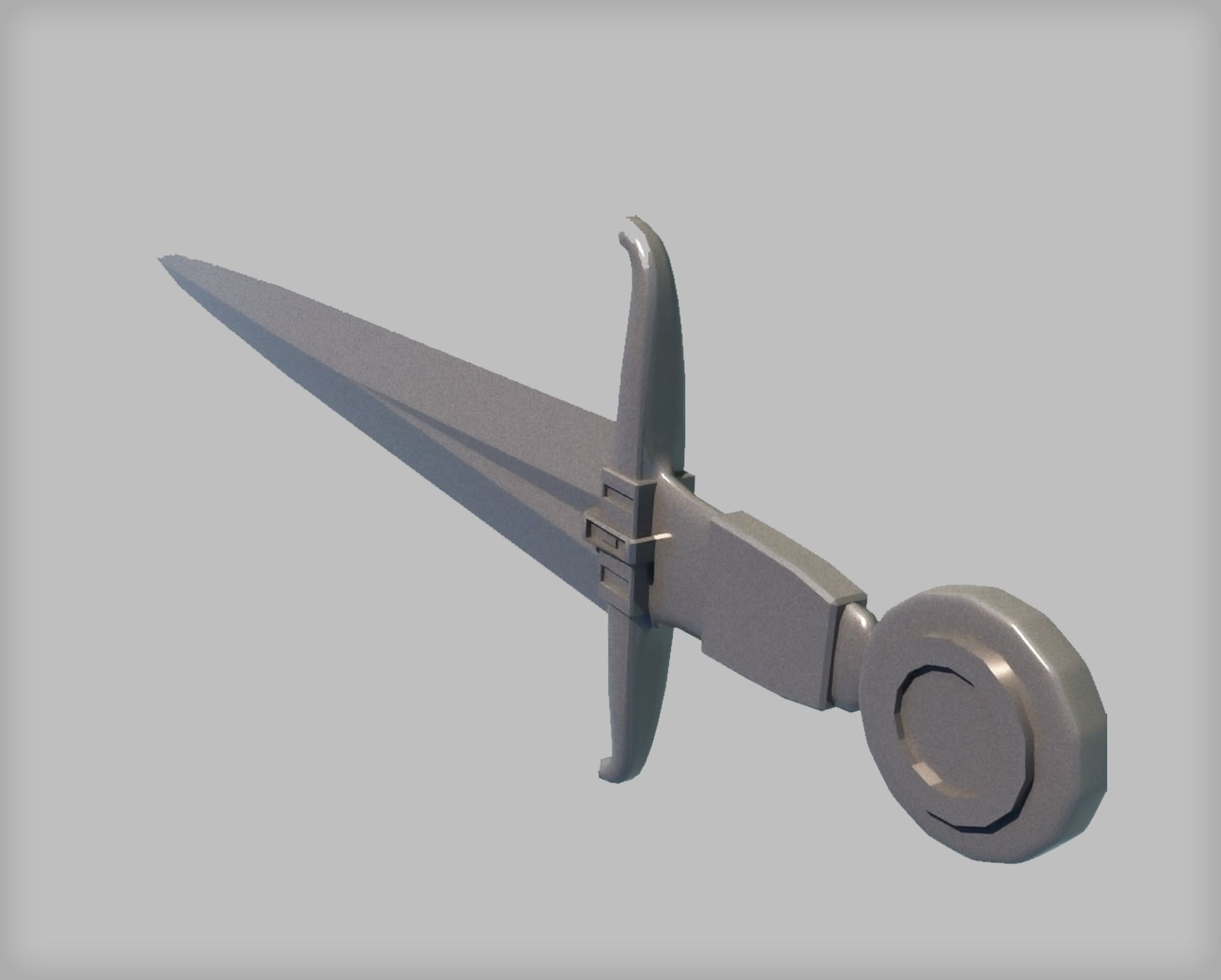 Medieval Sword 3D model Low-poly 3D model_1