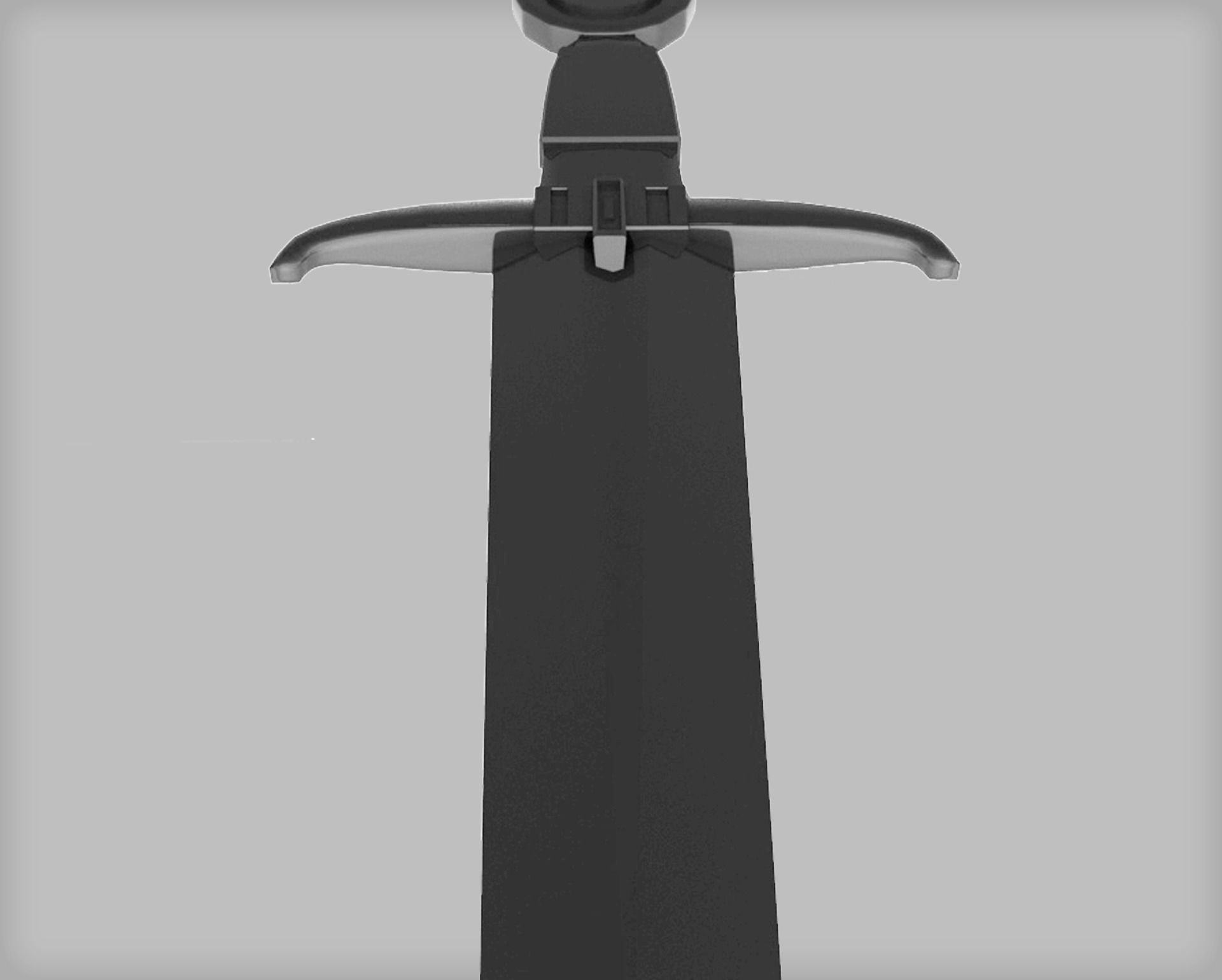 Medieval Sword 3D model Low-poly 3D model_4