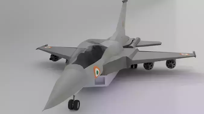 Indian Fighter Jet Free low-poly 3D model