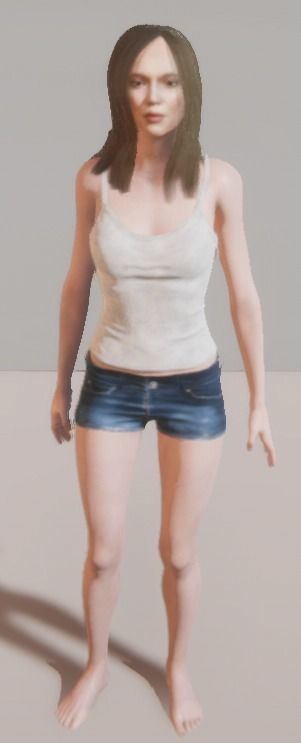 Unity Digital Human RH004 Free 3D model_12