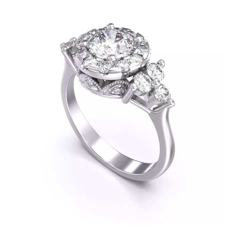 CJC7079 Ladies womans womens diamond ruby emerald Rings 3D print model_0