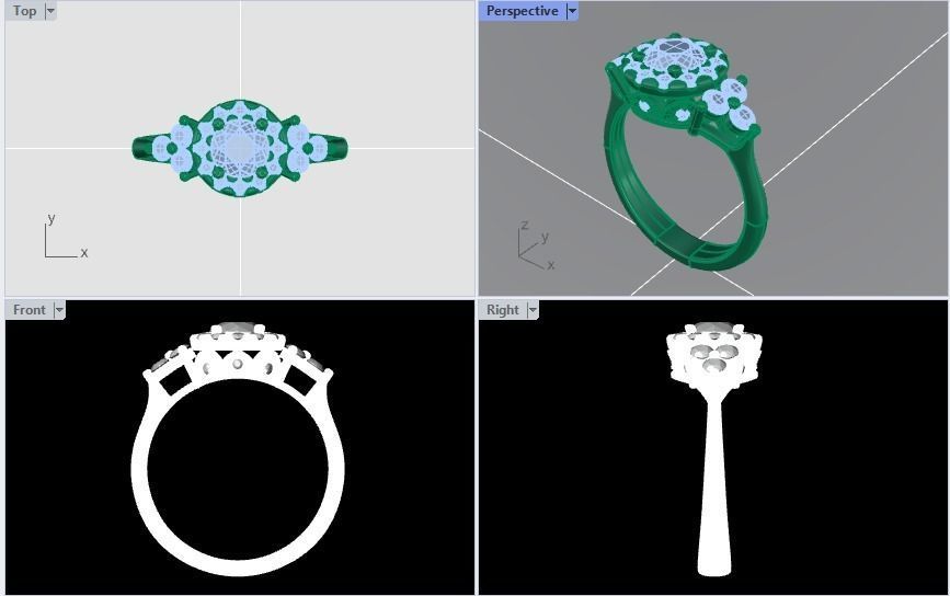 CJC7079 Ladies womans womens diamond ruby emerald Rings 3D print model_4