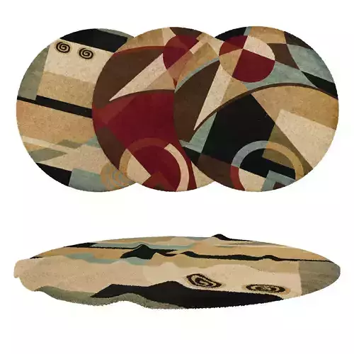 Round Rug Set 282