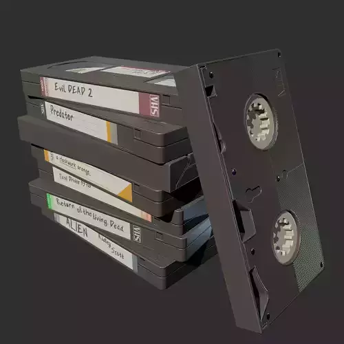 PBR Retro Video Cassette - No textures