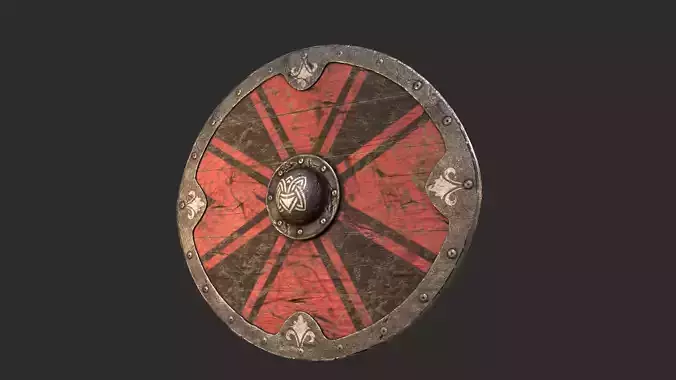 Viking Shield 3D modeling