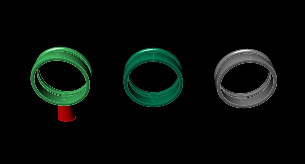 DOUBLE ROW STACK BAND RING MIX SIZE 4 5 6 7 8 9 10 3D print model_17