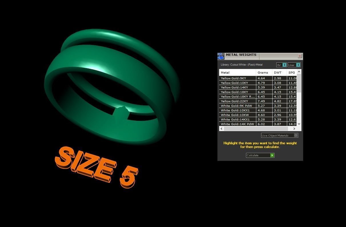 DOUBLE ROW STACK BAND RING MIX SIZE 4 5 6 7 8 9 10 3D print model_8