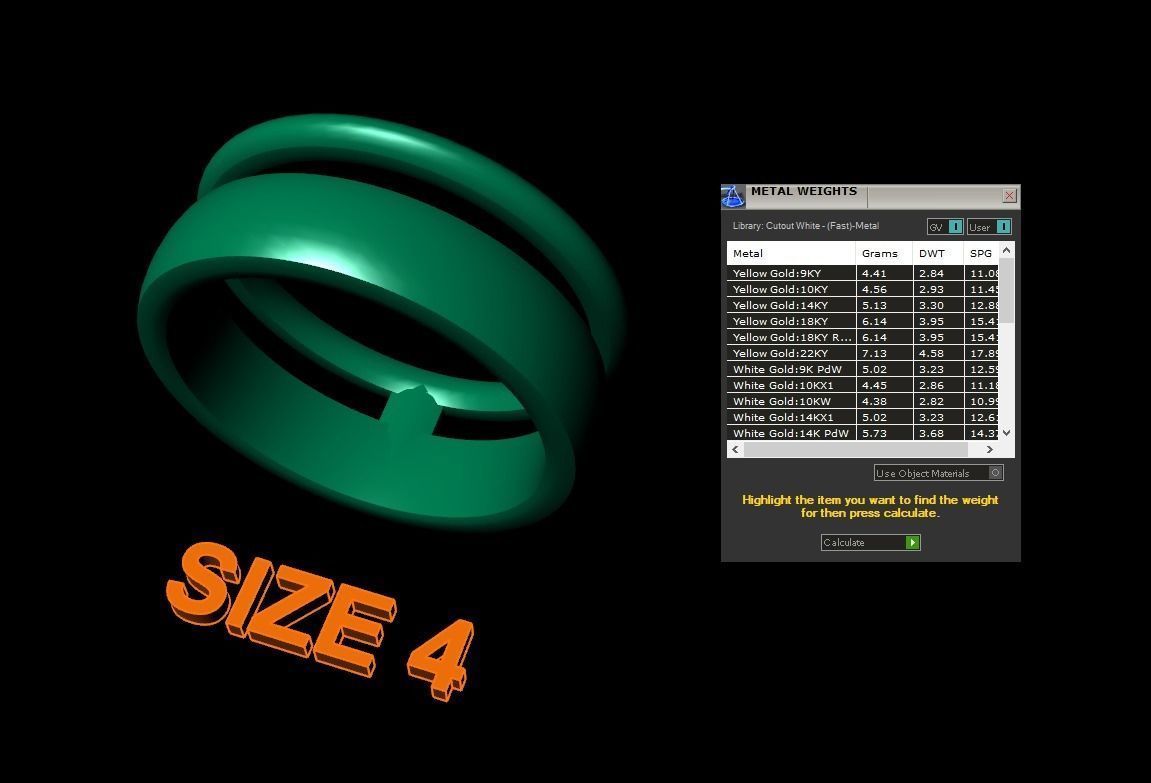 DOUBLE ROW STACK BAND RING MIX SIZE 4 5 6 7 8 9 10 3D print model_7