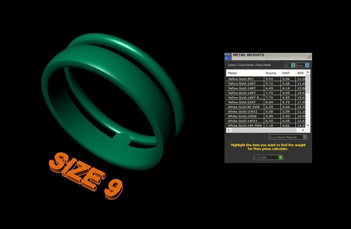 DOUBLE ROW STACK BAND RING MIX SIZE 4 5 6 7 8 9 10 3D print model_12