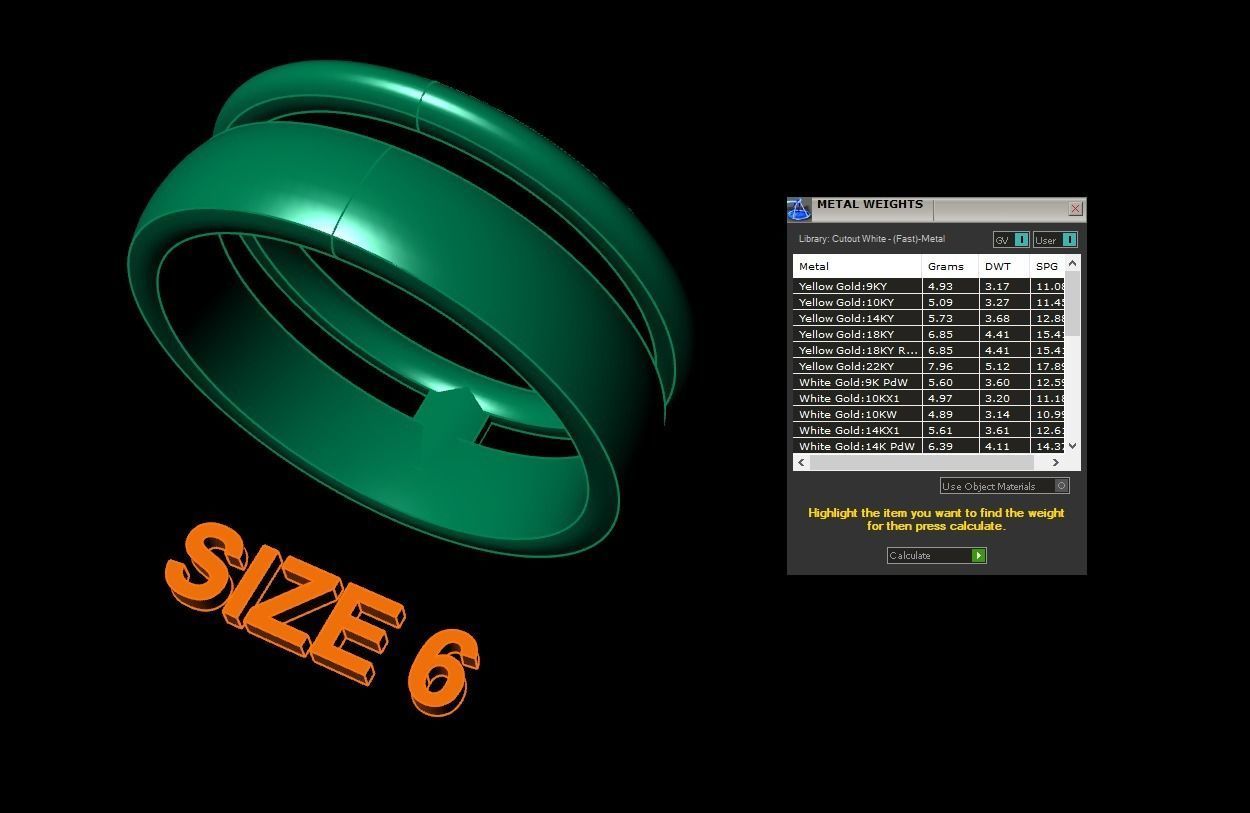 DOUBLE ROW STACK BAND RING MIX SIZE 4 5 6 7 8 9 10 3D print model_9