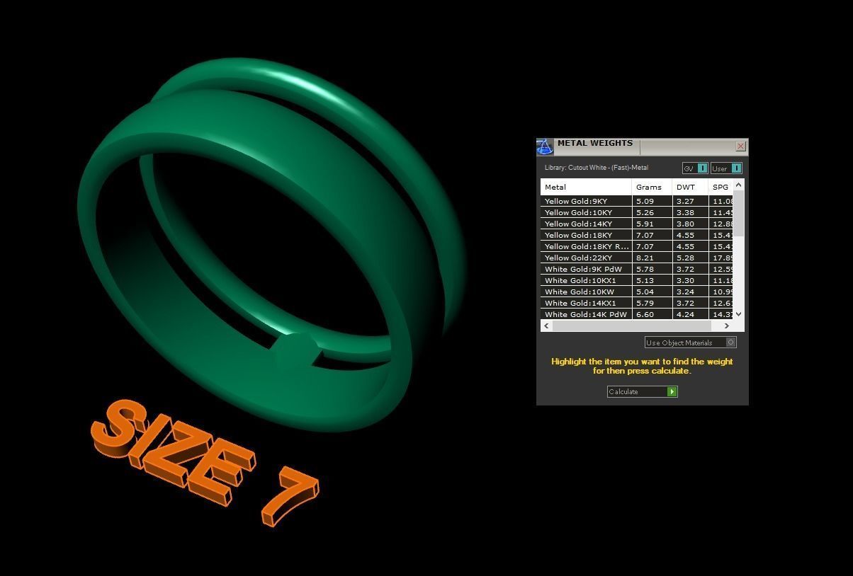 DOUBLE ROW STACK BAND RING MIX SIZE 4 5 6 7 8 9 10 3D print model_10