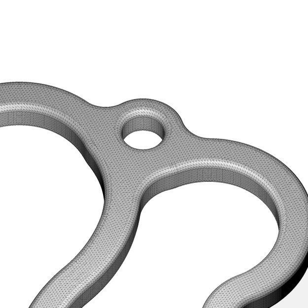 Classic Letter M - Pendant 3D print model_4